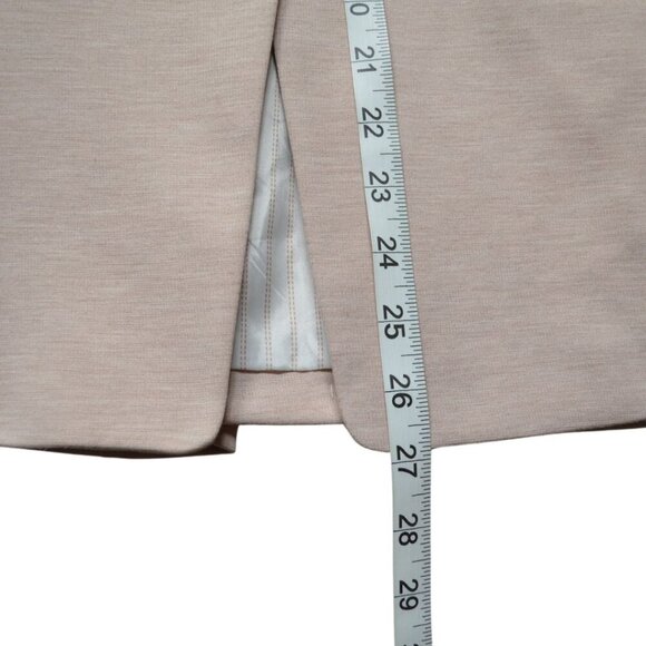 H&M Light Salmon Pink Knit One Button Relaxed Fit Modern Blazer Office Lined - Picture 10 of 12